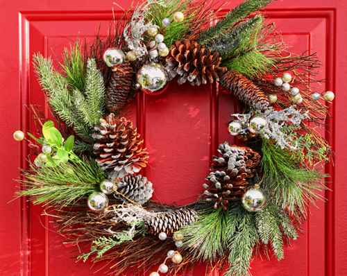 Holiday Countdown Door Wreath Inspiration